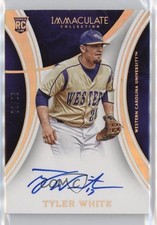 2016 Panini Immaculate Collegiate Signatures Gold 22/25 Tyler White #32 Auto 5w7