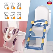 Faltbar Toilettentrainer Kinder Toilettensitz mit Treppe Kissengriff WC Sitz DHL