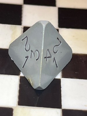 Vintage Gamescience d4 gray rpg ad&d dice 120723@