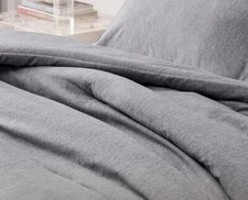 Bedsure Essentials Gray 1-Comforter  2-Pillowshams Set Full Size 3pcs