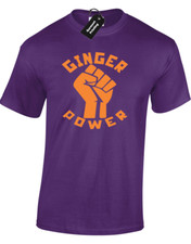 GINGER POWER MENS T-SHIRT FUNNY JOKE DESIGN GIFT PRESENT IDEA PRINTED SLOGAN