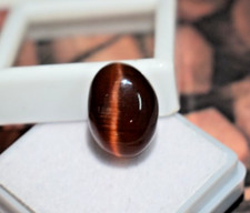 Unheated & Untreated Chrysoberyl Brown Cat's Eye 9.15Ct Cabochon Cut Gemstone