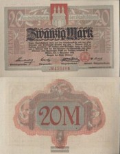 Altona Notgeld der Stadt Altona bankfrisch 1918 20 Mark Altona