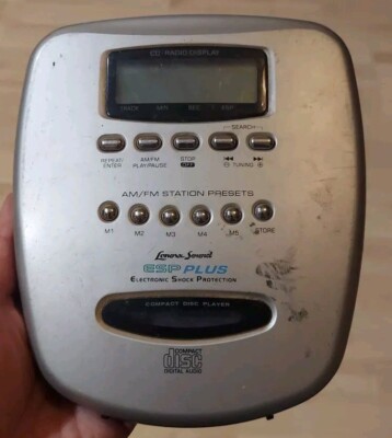 Lenoxx Sound CD91 Portable Compact Disc CD Player AM FM ESP PLUS Tested 