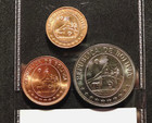 Bolivia-1965 Ad-3 Coin Bu Set-5,10,50 Centavos-Patosi Mtns/Alpaca-Km 187-190 Hst