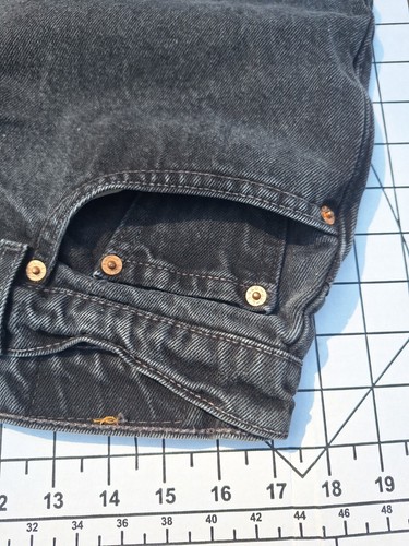 Vintage 90s Levis 550 Relaxed Tapered Womens 18 L Black Fade Jeans 3 X30 USA Mom - Picture 7 of 10