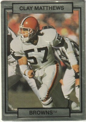 FREE SHIPPING-MINT-1990 Action Packed Clay Matthews #45 BROWNS PLUS BONUS CARDS