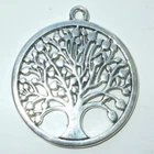 1 LARGE ANTIQUE SILVER COLOUR TREE OF LIFE CHARM PENDANT SIZE 38mmx34mm TS47