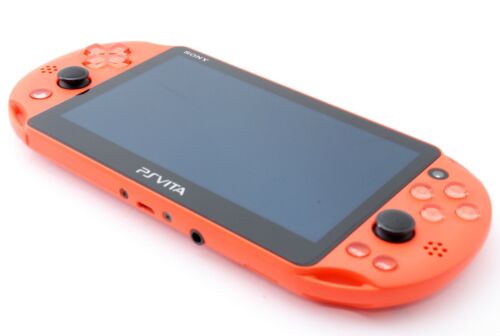 Sony PS Vita néon orange mince Playstation PCH-2000 avec chargeur - Photo 1 sur 11