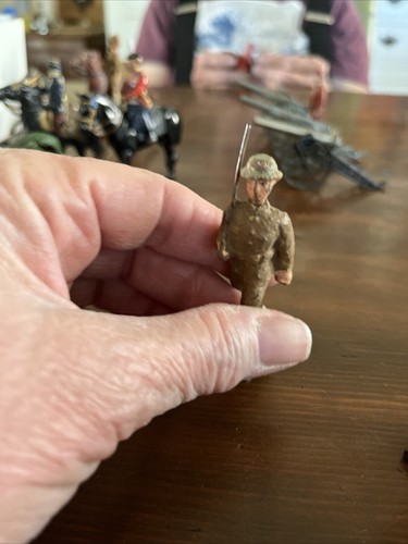 WWI LINEOL ELASTOLIN Soldiers, Set Of 4 - 第 4/8 張圖片