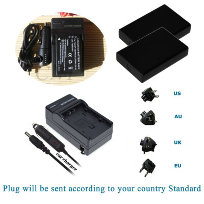 2X Battery +Charger for NP-120 ORDRO AC3 AC5 Video Camera Camcorder DV Recorder