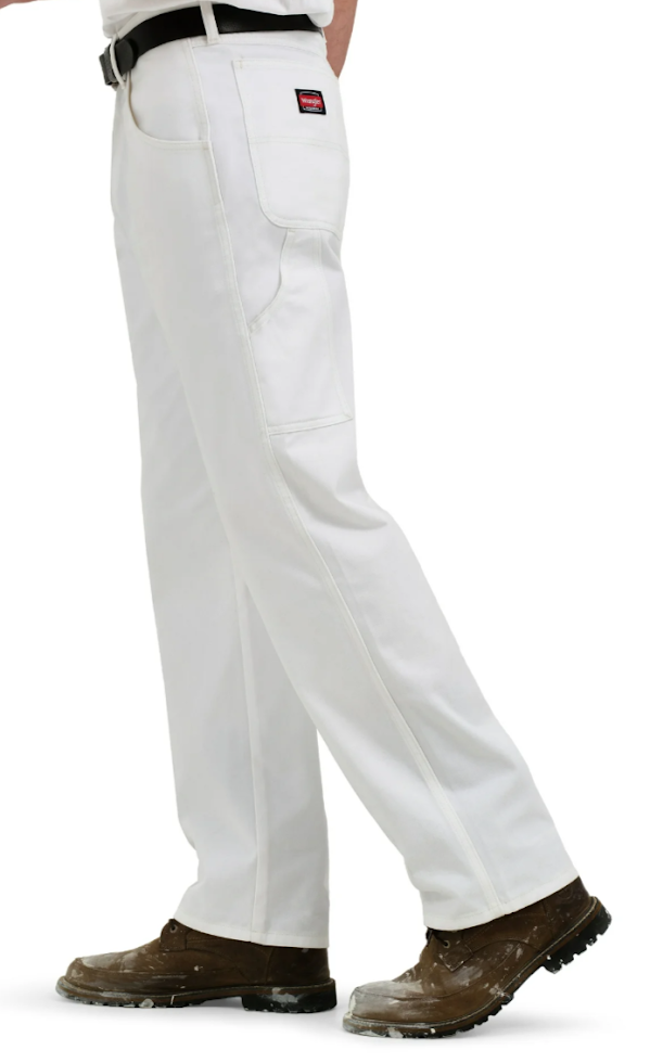 Men's Wrangler Workwear Painter Pants White NEW you choose