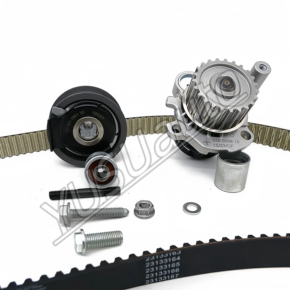 INA Water Pump Timing Belt Tensioner Kit For VW GTI Passat AUDI A4 2.0 FSI BPY — 第 2/4 张图片