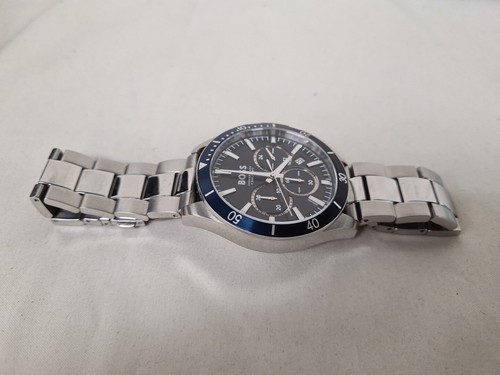 Hugo Boss Troper Stainless Steel Black Dial Men's Watch *B-GRADE* (untested) - Picture 5 of 8