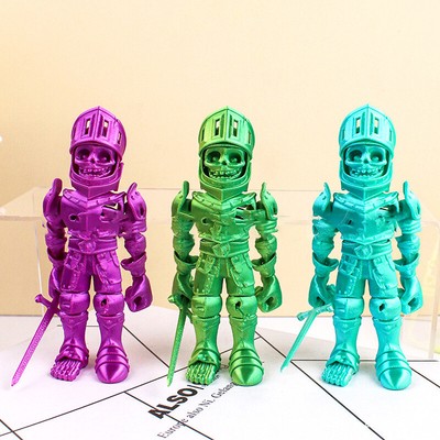 3D Printed Skeleton Action Figures Skeleton Knight Figurines With Flexible Joint