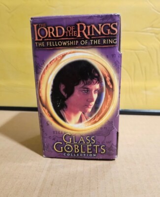 Burger King Lord of the Rings Frodo the Hobbit Glass Goblet 2001 Fire Light Up