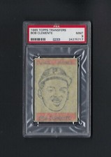 1965 Topps Transfers ROBERTO BOB CLEMENTE Pirates POP 5 2 10's higher MINT PSA 9