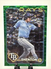 Austin Shenton RC /499 Green Foil 2024 Topps Update #US275 Tampa Bay Rays