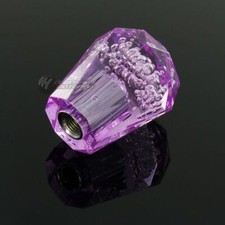 Jdm Universal Vip Diamond Crystal Manual Mt Bubble Drift Shift Knob 60mm Purple