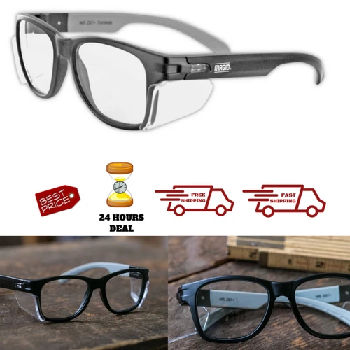 MAGID Iconic Y50 Design Series Safety Glasses with Side Shields Clear Lens Fog - Picture 1 of 5