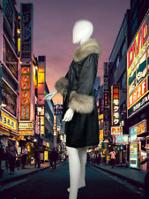Fox Black Leather Vintage Coats, Jackets & Vests for Women Fox Black Leather Vintage Coats, Jackets & Vests for Women