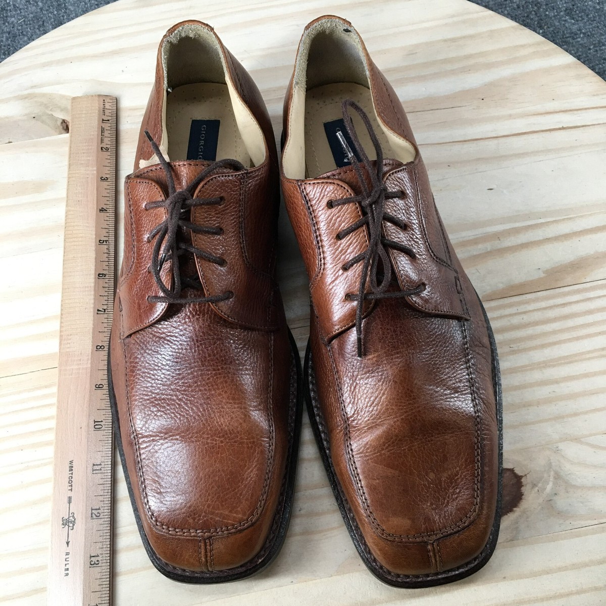 Giorgio Brutini Brown Oxfords 13M Giorgio Brutini Dress Shoes Mens 13 M Oxfords Brown Leather  main image 3