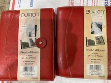 Buxton Photo Album Holds 24 4  X 6  Secure String Tie Closer