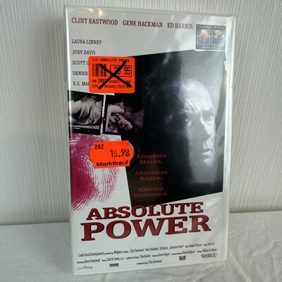 SEALED Absolute Power VHS NEU OVP deutsch german Clint Eastwood