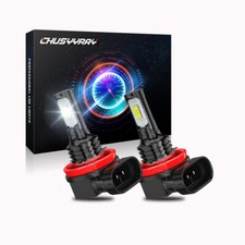 H8 H11 H16 LED Fog Driving Light Bulbs 6000LM 6000K White High Power Set of 2