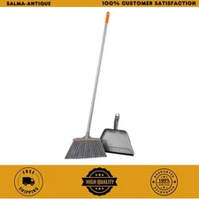 HDX 15 in. Angle Broom and Step-On heavy-duty Dustpan Set , rubber lip HDX 15 ,