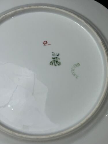 C T Altwasser Carl Tielsch C.T. Germany 8-3/8" Scalloped Plate Dish Flowers - Picture 2 of 7