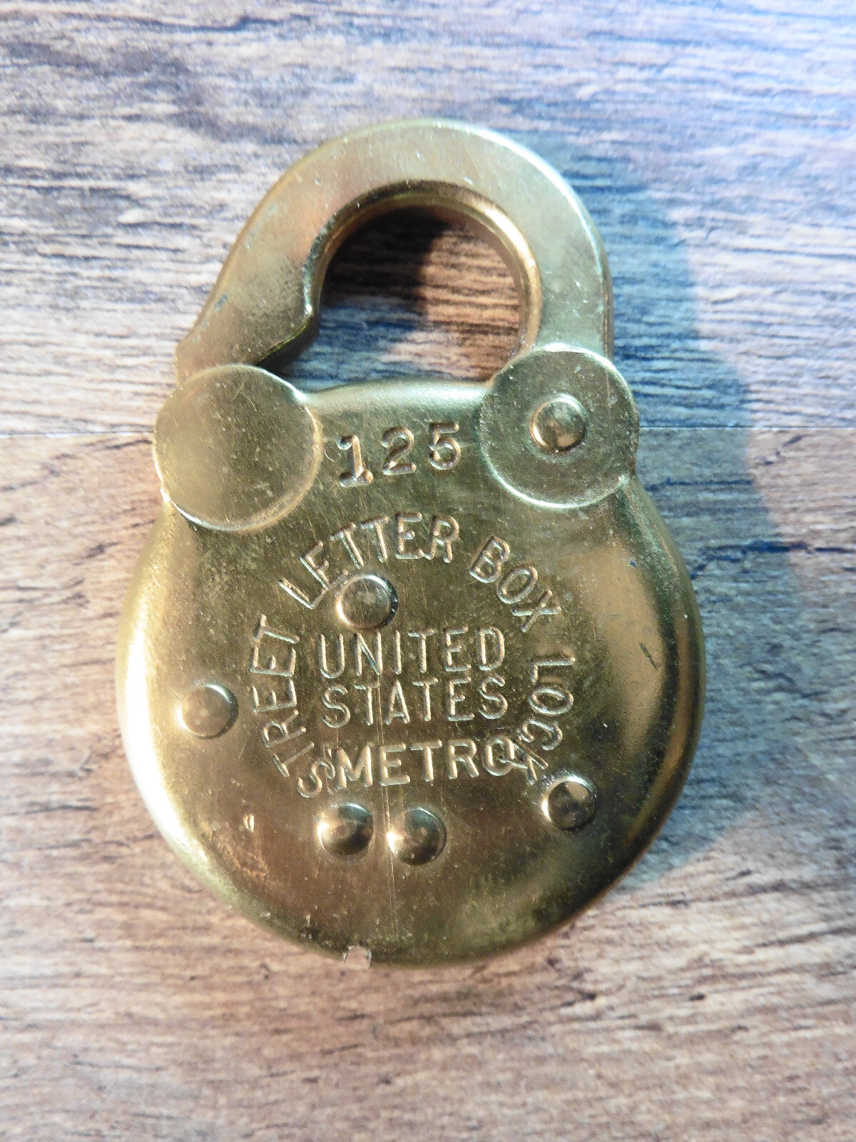 Vintage USPS Street Letter Box Lock Metro United States US Mail NOT