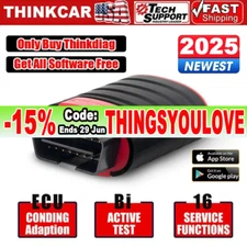 2025 THINKDIAG Bidirectional Car Diagnostic Tool Full Software Free OBD2 Scanner