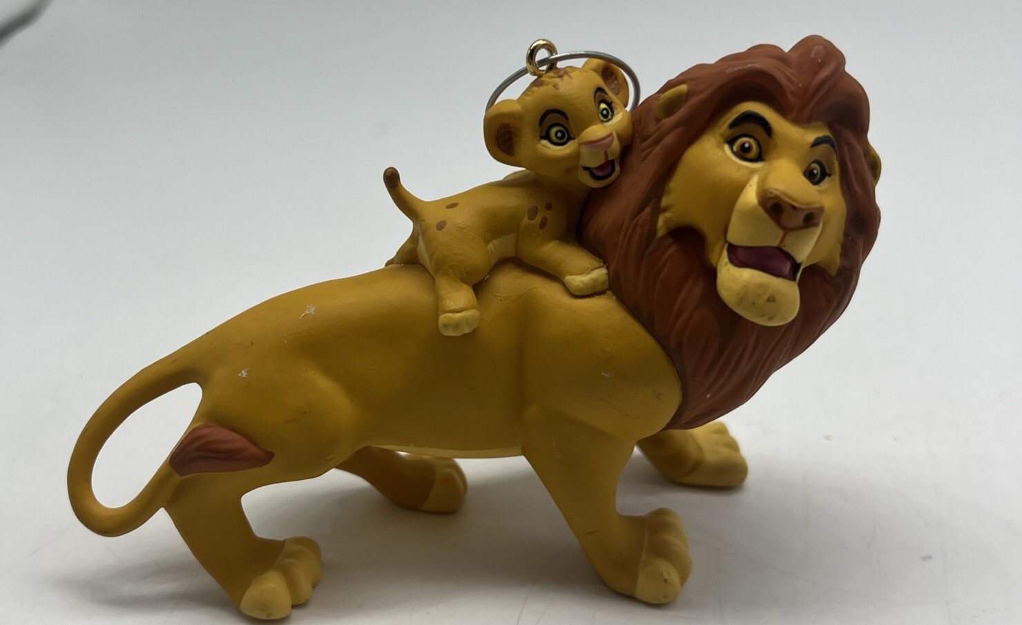 1994 Hallmark Keepsake Mufasa & Simba Christmas Ornament