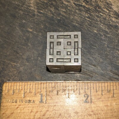 Print Blocks   4 Ornamental Borders    Nice Lines! #8
