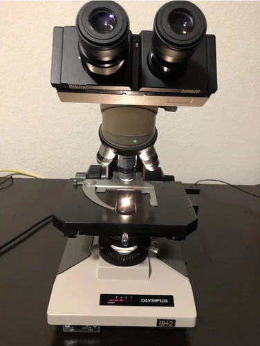 Olympus BH2 Microscope 4X 10X 40X 100X DPLAN Obj Light Source Adj Deal! EX Condi