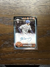 2024 Topps Chrome Taylor Kohlwey Base Rookie Auto - No. RA-TK - Mets