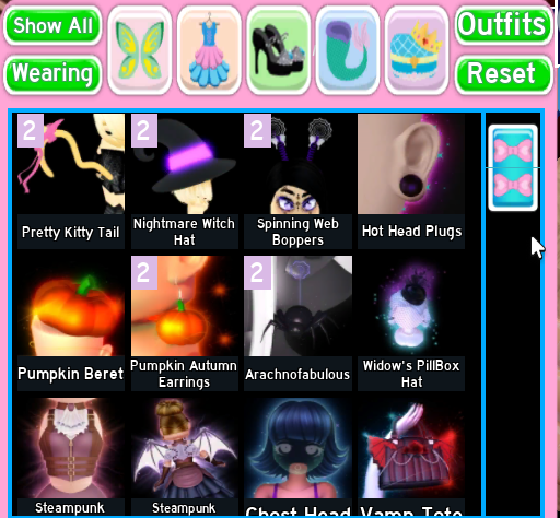 Halloween Accessories! Royale High