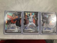 2023 Panini Elite Extra Edition Baseball Extra Edition Autograph Card Lot Of 3