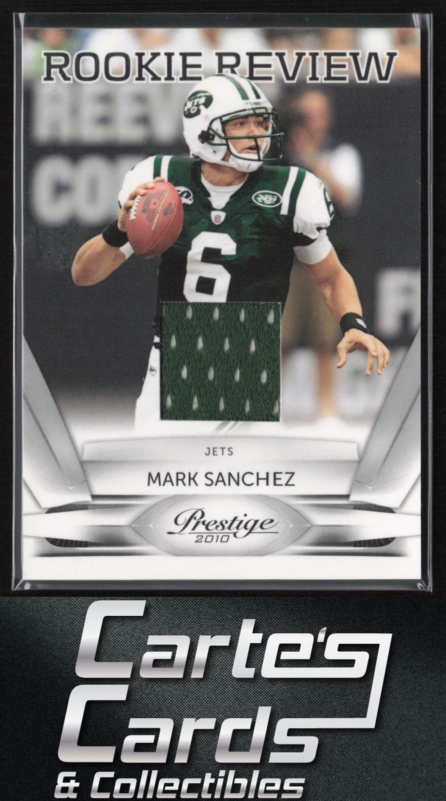 Mark Sanchez 2010 Panini Prestige #1 Rookie Review Materials New York Jets