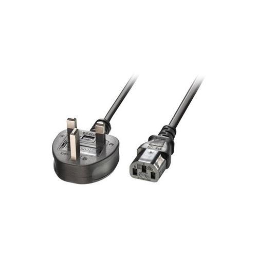 Câble D'Alimentation 2m Avec Fiche Angulaire 90° Schuko Vers C13 - Économiseur D'Espace Pour PC, Projecteur, Audio