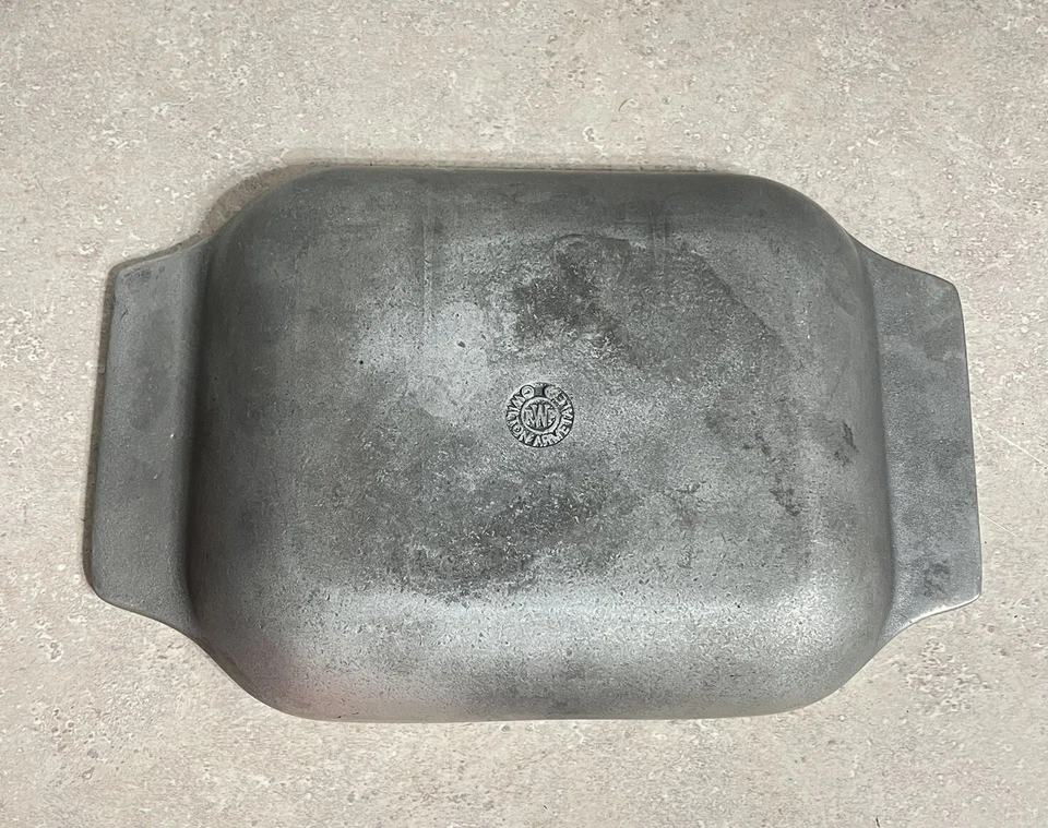 Vintage RARE Wilton Armetale Dish Reggae Pattern Tray 9.75" x 6.25" x 1.25” - Image 4 of 4