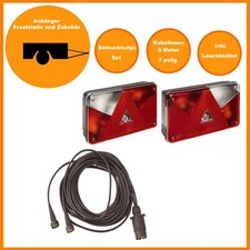 Beleuchtungs Set - Kabelbaum - 7 polig - 5 Meter - 2x Multipoint V 5 - Anhänger