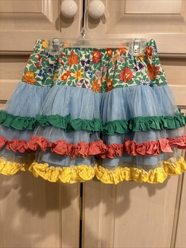 Matilda Jane Field Of Flowers Skirt Size 4 Girls NWT Tulle Ruffles - Picture 4 of 6