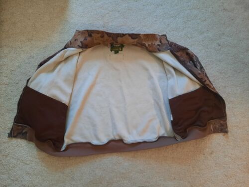 VINTAGE RARE CABELAS Full Zip Realtree Advantage Fleece Jacket Size 3XL - Picture 3 of 5