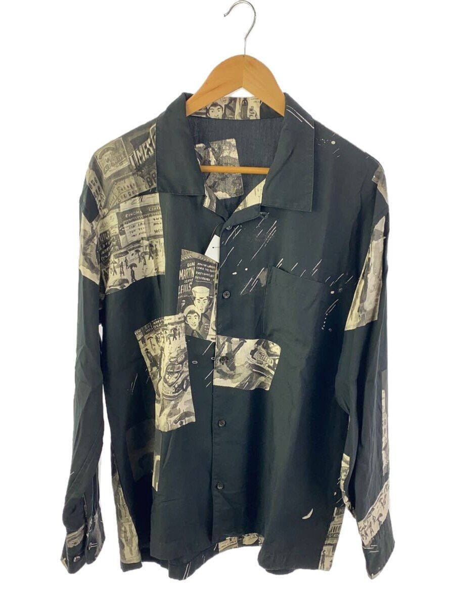 Porter Classic long sleeve shirt M Black full pattern ALOHA Porter Classic long sleeve shirt M Black full pattern ALOHA