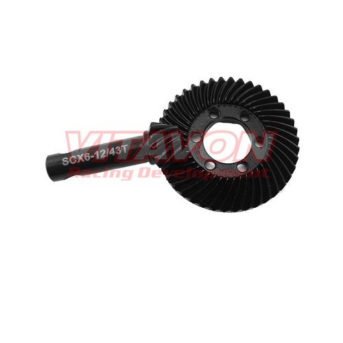 VITAVON HD steel Ring & Pinion Spiral cut Bevel Gear for Axial SCX6 12/43T - Picture 2 of 2