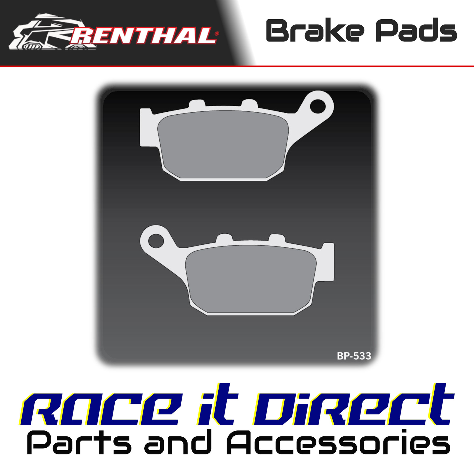 Rear Brake Pads for TRIUMPH Street Triple 675 2008-2012 Renthal