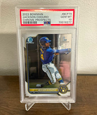 Bowman 2022 Chrome Prospects Jackson Chourio Rookie #BCP-79 PSA 10 Brewers