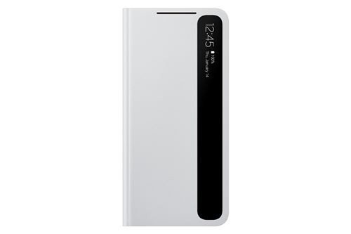 Protection intégrale Smart Clear View Cover Galaxy S21 5G en finition premium